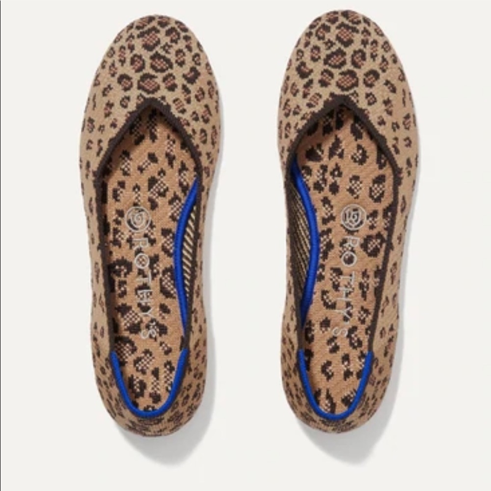 Rothy’s rounded flat cheetah